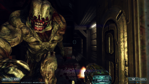 Doom 3 BFG Hi Def version 2.7d engine patch hdr and bloom
