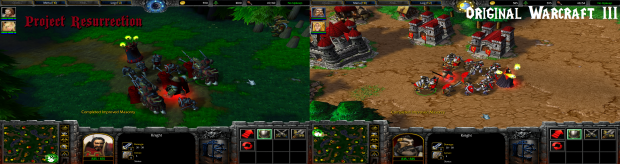 Project Resurrection Model's vs Warcraft III's