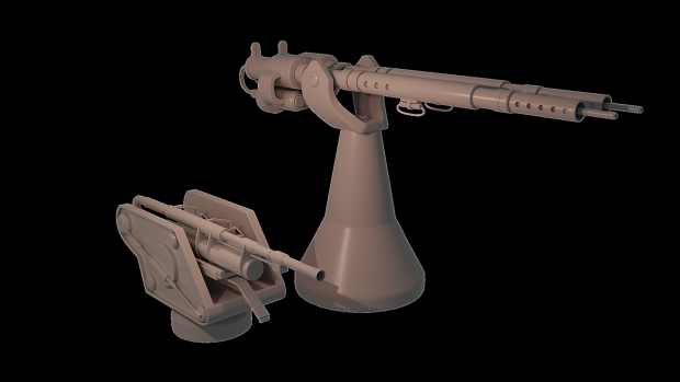 Invincible Laser Cannon and AA turret Concept