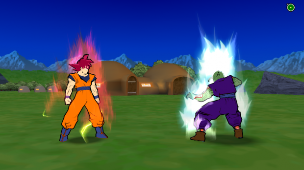 Goku shows the SSG.