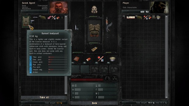 Armor looting option