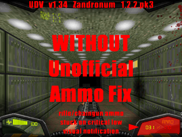 Zandronum UDV without Unofficial Ammo Fix