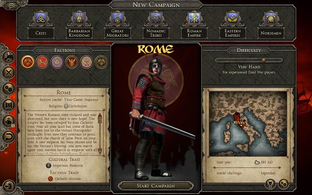 radious total war mod with charlemagne dlc