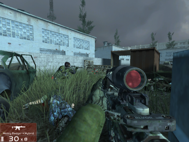 Testing a ported COD4 map in tango hunt mode