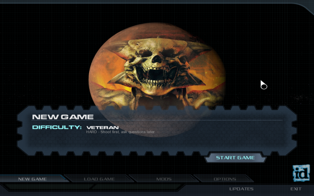 New game menu showcase