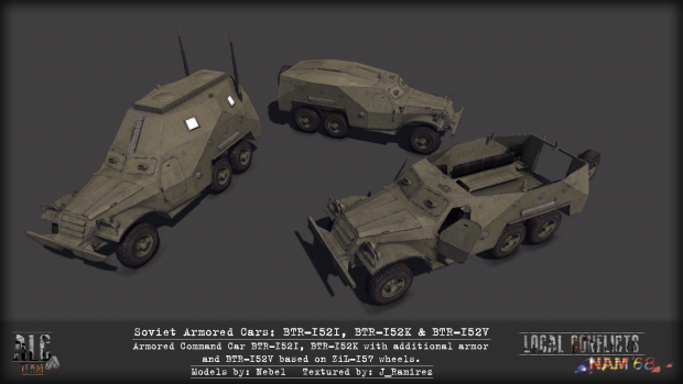 BTR-152I, BTR-152K and BTR-152V Armored Cars