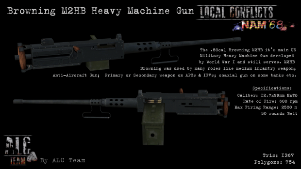 .50cal Browning M2HB Heavy Machine Gun