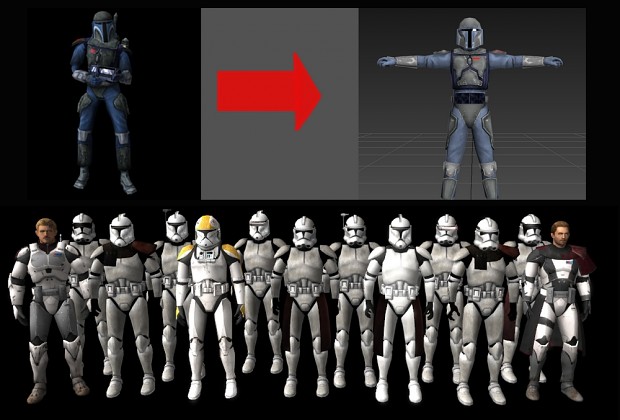 DW weapons added (plus preview of the new models) - Clones game-ready models