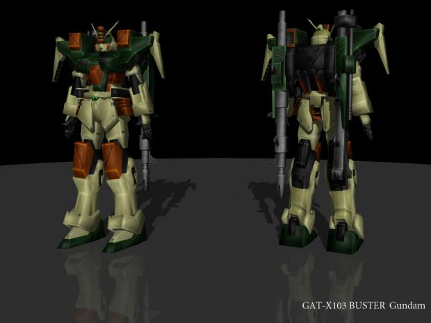 The GAT-X103 Buster Gundam