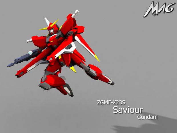 The ZGMF-X23S Saviour Gundam