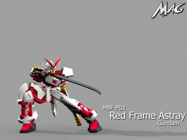The MBF-P02 Red Frame Astray Gundam