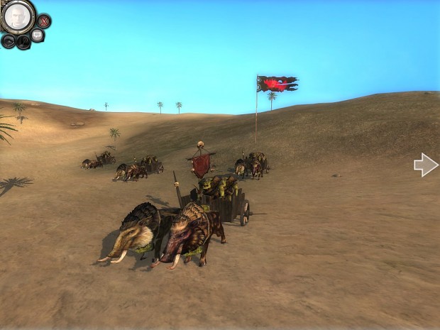 Orc boar chariot
