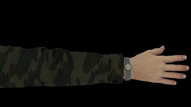Free Soldier hand and arm model