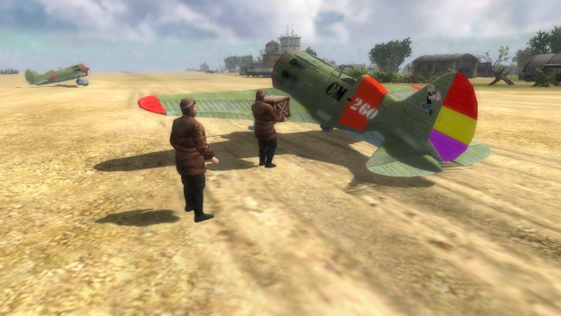 Republican I-16 manned by soviet pilots