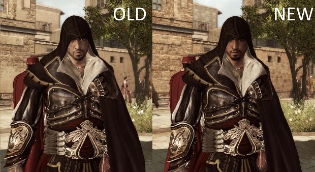Ezio in Altair armor comparison
