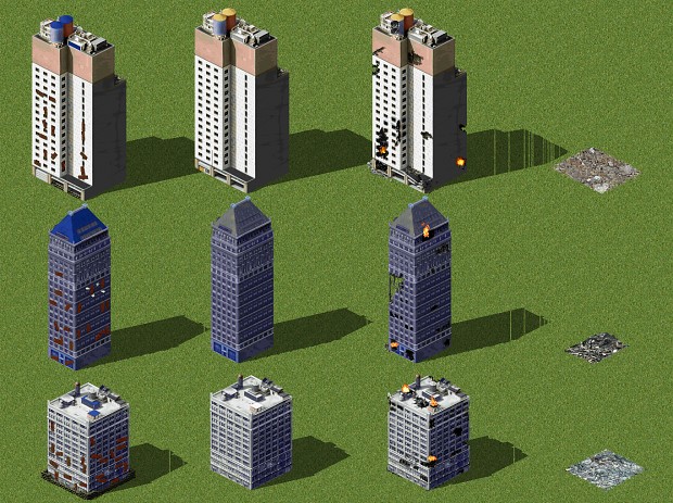 Getting some funky NYC buildings done...
