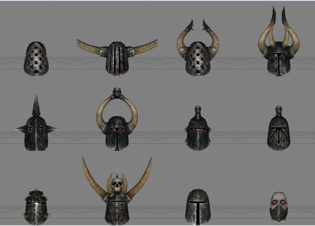 Chaos Warriors-Unit's,General's Helmets