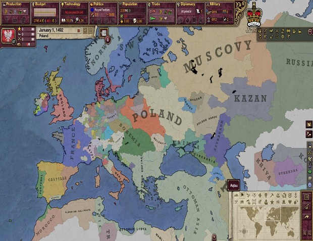 Europe in 1492