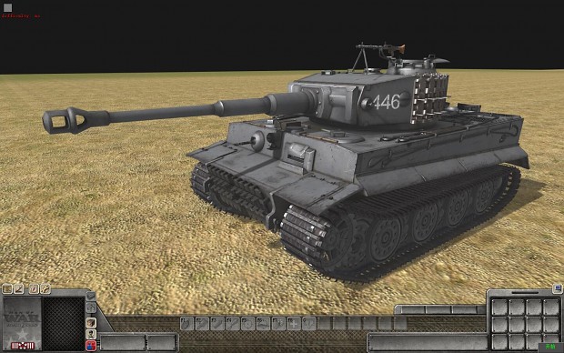 pz6e虎式E型重型坦克（带履带板）