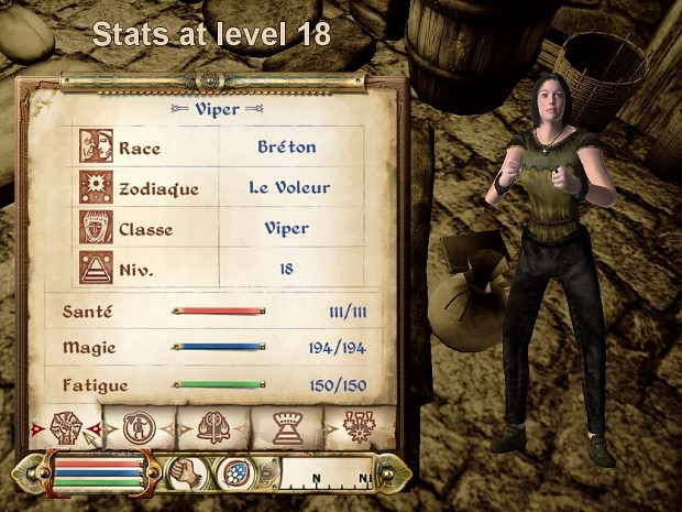 Stats at level 18
