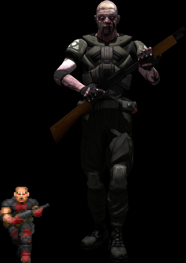 Bestiary - Shotgun Guy image - Codename: DOOM mod for Doom III - Mod DB