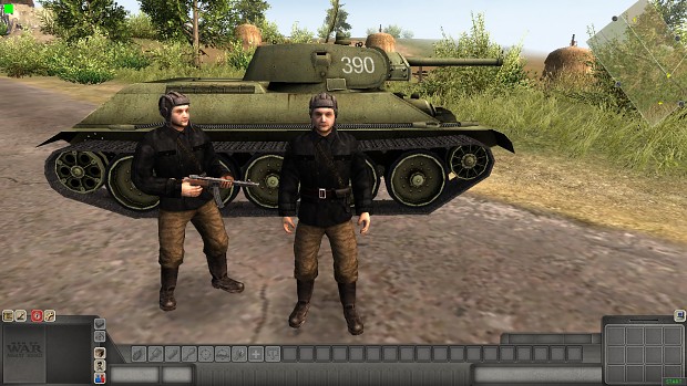 Russian tank crew