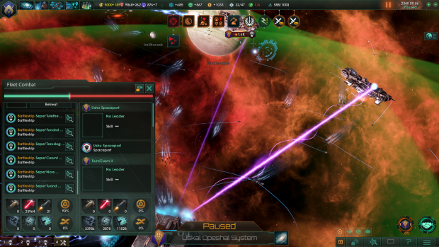Antimatter lance in action