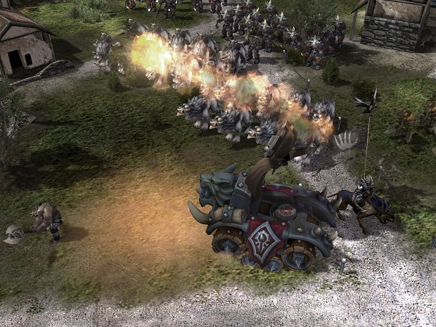 Orc Catapult firing