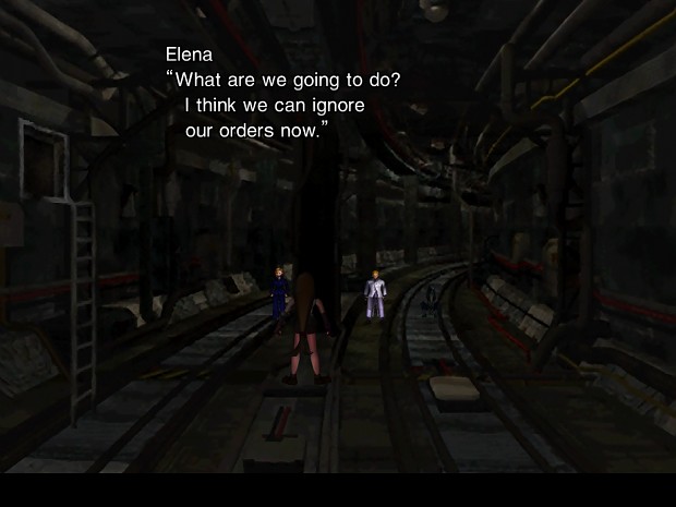 In-game scene with new Elena-Tifa etc!