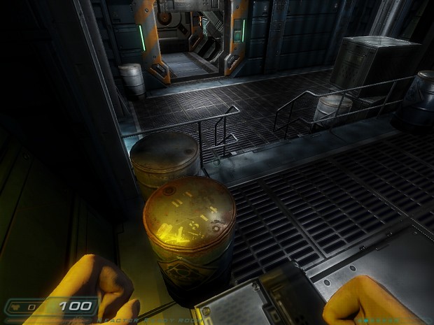Doom 3 Hi Def running Sikkmod rounder barrels