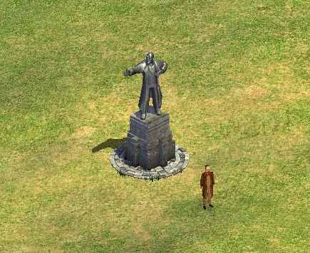 Yuri Prime before Lenin Statue