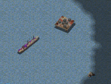 Trade ship + Floating supply station