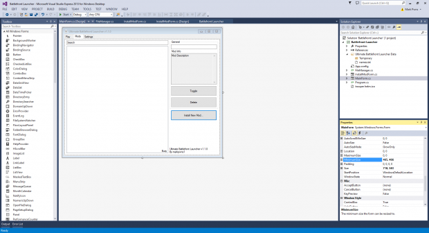 Created in C# with WinForms and Visual Studio Express 2013 for Windows Desktop