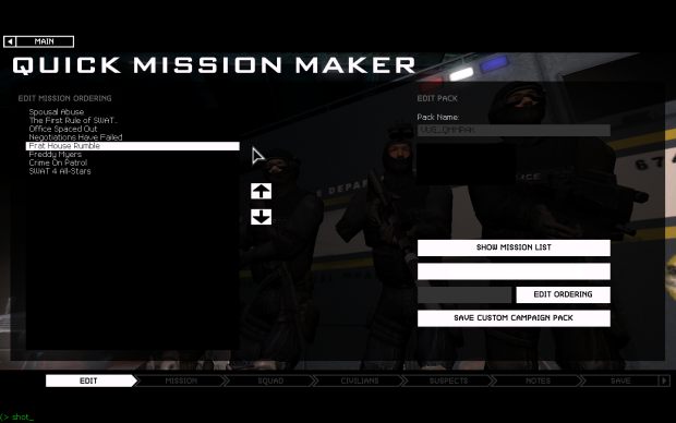 v7: Quick Mission Maker Overhauls, Part 1