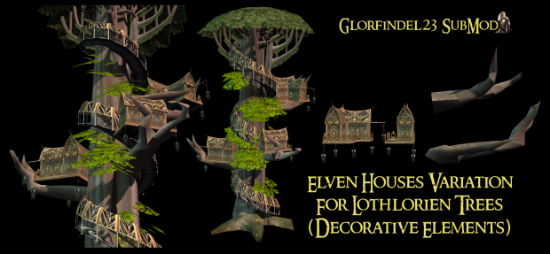 Elven Houses Variations for the Lothlorien Trees