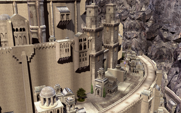 Some pictures of Minas Tirith advancement: