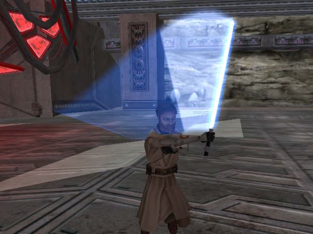 Obi Wan Kenobi Swinging His Lightsaber