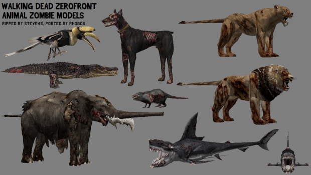 Zombie Animal Assets image - The Walking Dead Battlefront mod for Star