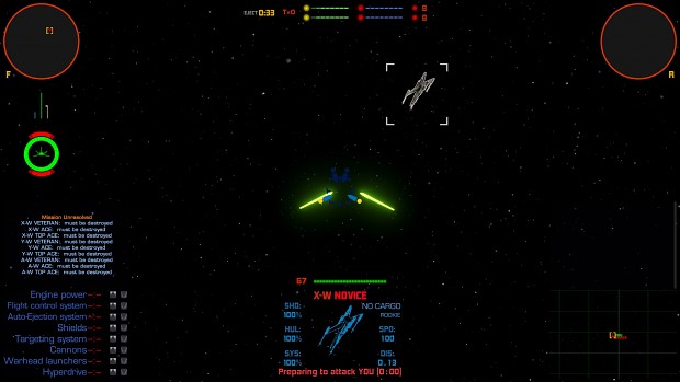 TIE Fighter Cockpit and Imperial HUD (WIP)