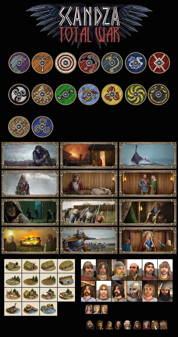 Preview: New faction icons and other 2D art for Scandza: Total War