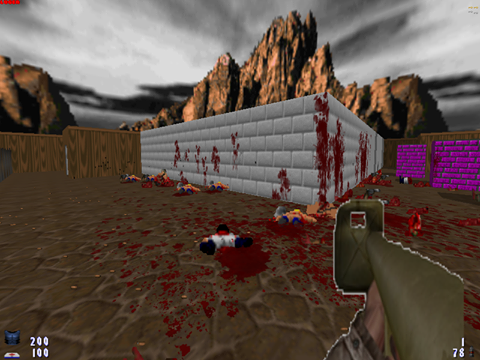 Earlier versions of Brutal Wolfenstein 3D