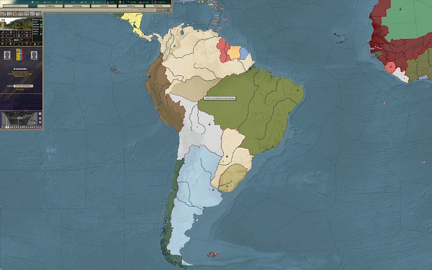 Alternate South America 1875