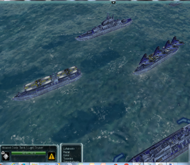 UEF Tech 1 Escort Aircraftcarriers in action
