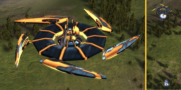 Seraphim Tech 1 Attack Flying-Saucer (Ingame + Action)
