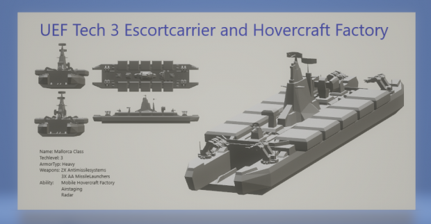 UEF Tech 3 Escortcarrier and Hovercraft Factory