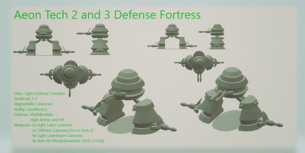 Aeon Tech 2 and 3 Defense Fortress