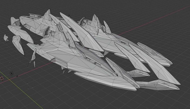Seraphim Tech 2 Cruiser Spaceship (Model finished)