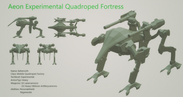 Aeon Experimental Quadroped Fortress