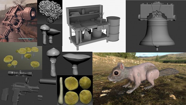 3D Models Collage