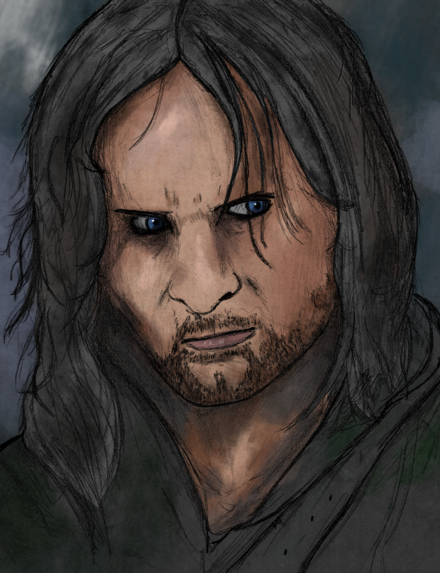 Aragorn Concept Art Portrait